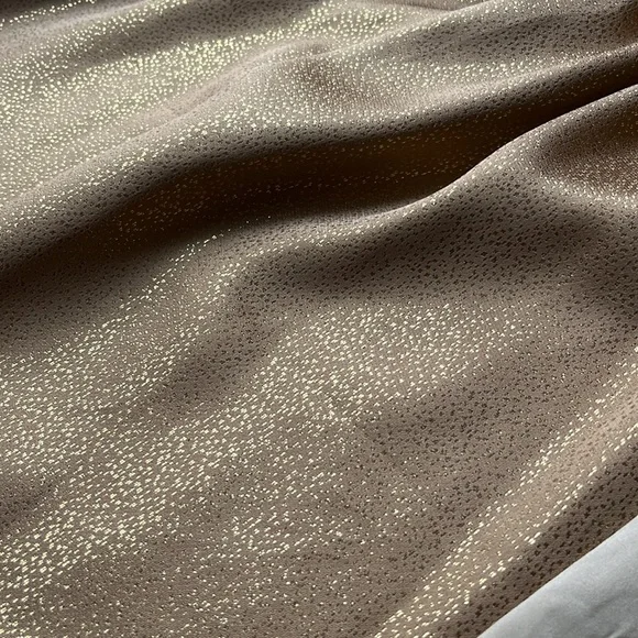 Hale Bob metallic gold halter top with bow tie Sz M - Picture 6 of 13